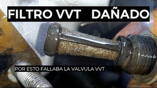 FILTRO sucio de la Valvula VVT