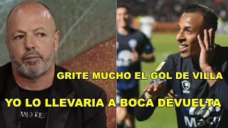 TURCO ALALUF: "GRITE MUCHO EL GOL DE VILLA"