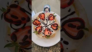 Basque Burnt Cheesecake 2D Comic Style #basquecheesecake #comiccake #birthdaycake #diy