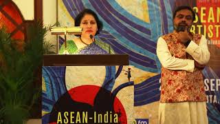 Smt. Preeti Saran, Secretary (East), MEA addressing the ASEAN India Artist Camp 2017