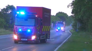 Suffolk Fire & Rescue Service - Haverhill OSU & WrL responding 12-06-2022