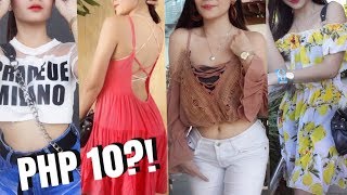 UKAY UKAY HAUL (AS LOW AS 10 PESOS) TRY ON! | Lizzy Abujan