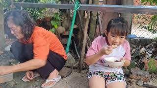 Nướng thịt cho tụi nhỏ ăn cơm.Chín Trầu Vlog#367#