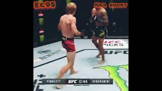 Paddy pimblett first round k. o after taking crazy left hook (ufc debut) 💯☑️