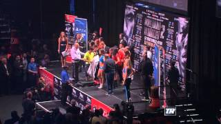 Pesaje Bryan "Tiquito"  Vasquez  vs José Felix Jr. 11 de abril 2014