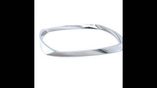 Tiffany & Co 18ct White Gold Frank Gehry Bangle 1.10ct