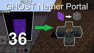 Minecraft Bedrock Tutorials(36) - How to make a GHOST Nether Portal