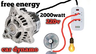 car alternator generator 220v | how to make high voltage generator at home