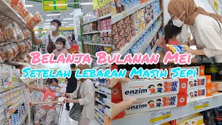 BELANJA BULANAN MEI | SETELAH LEBARAN MASIH SEPI | TIPTOP SWALAYAN #groceryshopping #belanjabulanan