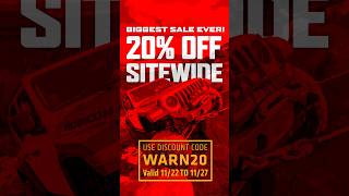 BIGGEST SALE EVER! 20% OFF EVERYTHING💥Use Code: WARN20 Get Geared up and GO PREPARED🚨#blackfriday