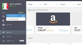eToro   Fare pratica con Denaro Virtuale
