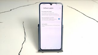 how to turn on automatic software update in Samsung Galaxy A35 5G