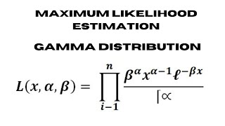 Maximum Likelihood Estimation | Gamma distribution @content-academy