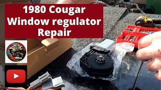 Cougar window motor repair, Bad regulator-Rockauto to the rescue!!!!