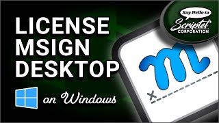 Licensing Scriptel mSign Desktop App