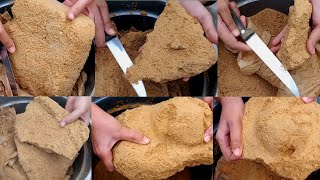 soft crispy crunchy pure sand dry crumbling water crumbling asmr satisfying asmr pure cement