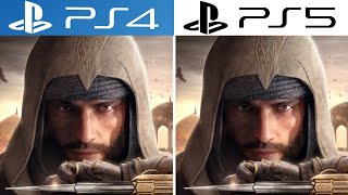 Assassin's Creed Mirage - PS4 vs PS5 Graphics Comparison & Framerate Test