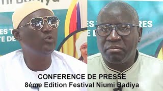 CONFÉRENCE DE PRESSE 8éme Édition FESTIVAL NIUMI BADIYA