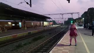 #22661 Sethu SF Express skipping curvy Tirusulam | Indian Railways |