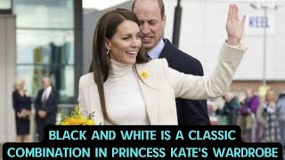 Black and white is a classic combination in Princess Kate's wardrobe