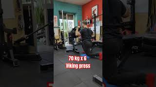 VIKING PRESS 70KG! #sport #allenamento #gym #palestra #spalle #workout #motivation