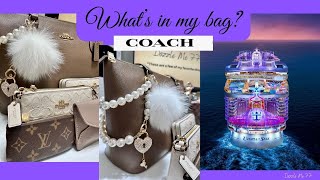 What’s in my Bag? COACH Gallery Tote: CRUISE 🚢 bound edition