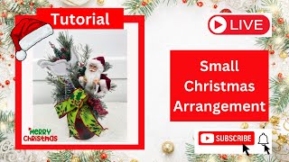 How to Make a Small Christmas Arrangement, DIY  Mini Christmas Arrangement