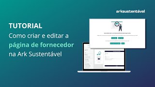 Tutorial: Como criar e editar a página de fornecedor