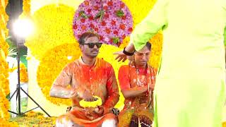 Nikhitha and Rajendar Haldi ceremony