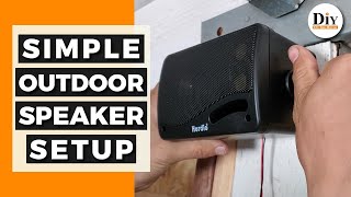 Simple Outdoor Speaker Setup - Herdio Bluetooth Speakers