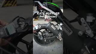 ORION SLIP ON EXHAUST MUFFLER ON KAWASAKI Z400 with SOUND CHECK #kawasaki