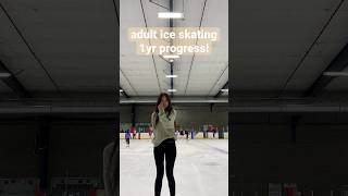 1yr progress: adult figure skating #figureskating #onice