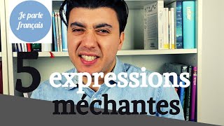 5 EXPRESSIONS FRANCAISES MECHANTES (B2 level, French classes with idioms)