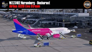 Prepar3D v5 | FSLabs A320SL | Nuremberg - Bucharest (WZZ3102) | Full Flight | VATSIM