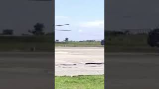 Prime minister Narendra Modi 's flight landing at Mangalore airport .#youtubeshorts