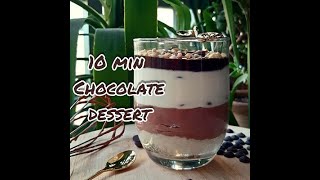 EASY CHOCOLATE DESSERT | 10 MIN NO BAKE DESSERT | TRIPLE LAYERED DESSERT |MOUSSE