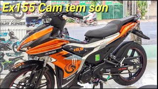 Yamaha Exciter 155 VVA 2022 Độ Màu Xám đen cam mới | EXCITER 155 Hỗ trợ góp | NHThang