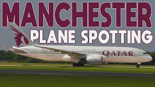 Plane Spotting at a BUSY Manchester Airport: 35 Minutes FANTASTIC Movements, Airlines & Aircraft ✈️🌞