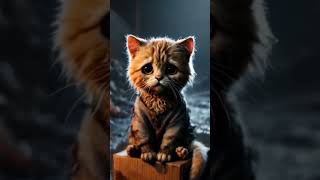 Sad Story little baby Cat #ai #kittten #catlover #shorts