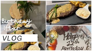 Birthday Iftar Vlog: Beef Steak Recipe with Black Peppercorn Sauce - My Daughter Birthday Celebrate