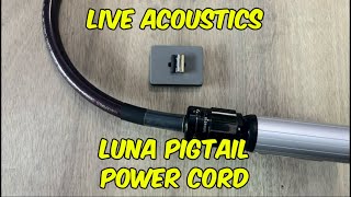 Live Acoustics Luna Pigtail Power Cord Cable With Swiss Digital Fuse Box Sound Quality