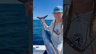 That feeling of catching your First Wahoo! 🙌🏻#obx #paradise #offshore #fishing #wahoo #bucketlist