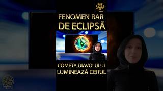 FENOMEN RAR DE ECLIPSA-COMETA DIAVOLULUI LUMINEAZA CERUL #shorts