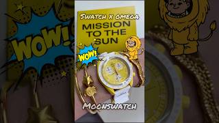 Swatch x Omega Speedmaster Moonswatch - Mission to Sun Yellow Watch #omega #shorts #shortsvideo #fyp