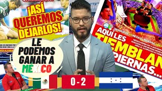 PRENSA HONUREÑA dice que se le PUEDE GANAR a MÉXICO y ELIMINARLOS #mexicovshonduras #copaoro