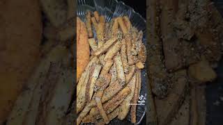 Fried....yes fried catfish, Fries w/Salad  #FatKidShit