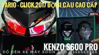 VARIO 2017 - CLICK 2027 độ bi cầu led KENZO S600 PRO SIÊU SÁNG HỘP quá đẹp . Zalo 0346669686