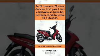 Honda Biz 125 Ano 2012 Seguro Furto e Roubo Suhai Seguradora #shorts