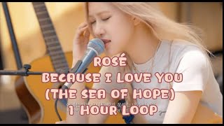 ROSÉ- Because I Love You 1 hour loop ( The Sea Of Hope)