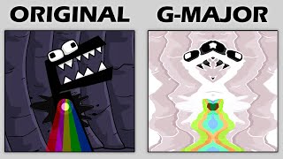 Original vs Alphabet Lore in G-Major Comparison #6